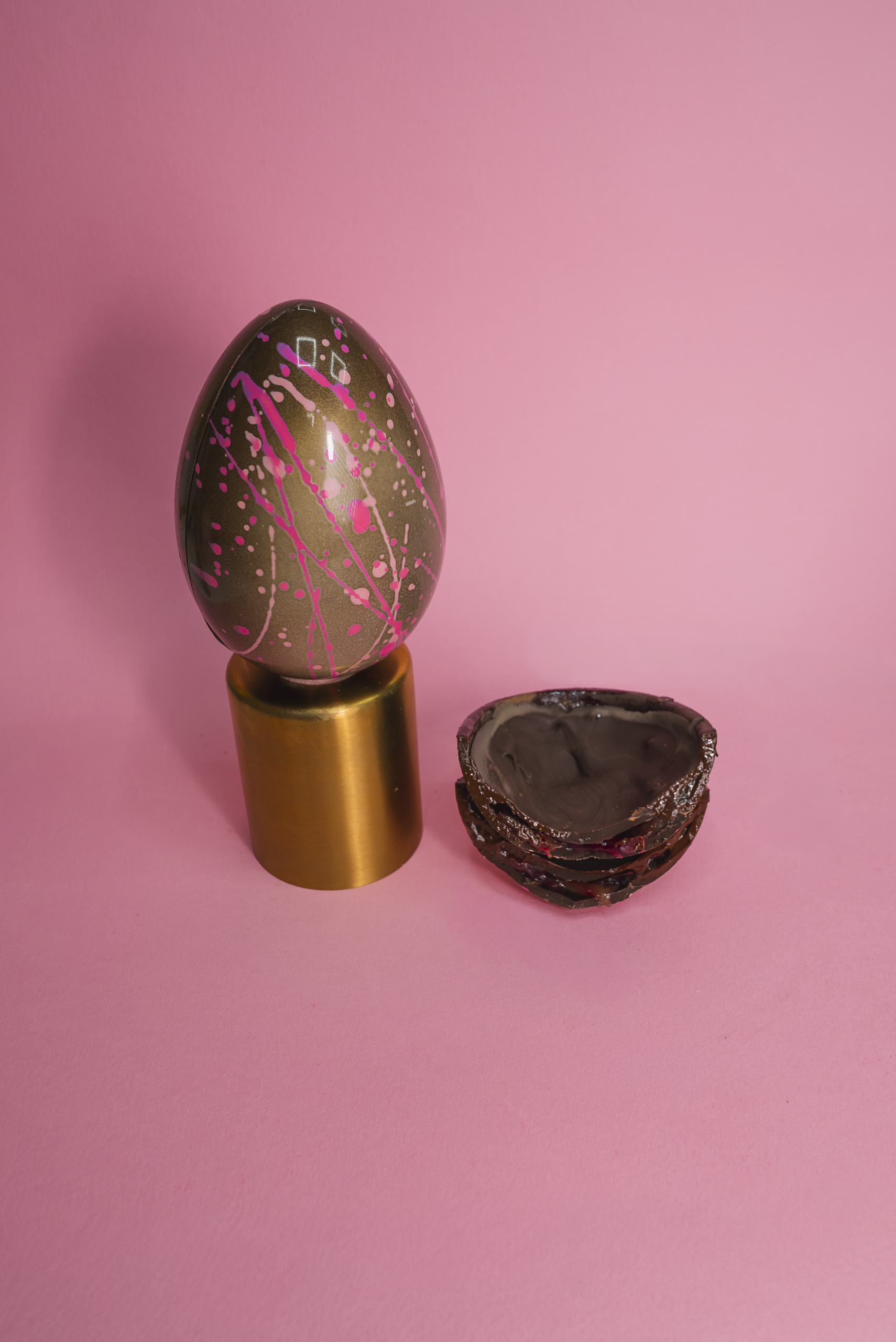 Dark Chocolate, Rhubarb & Raspberry with a hint of Ginger Easter Egg - Image 3